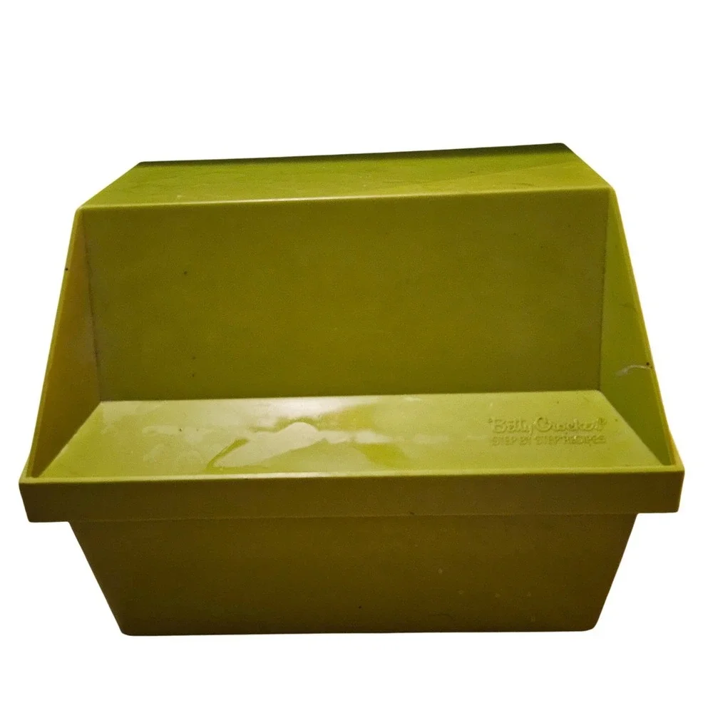 Vintage Betty Crocker Recipe Card Holder Green Step by Step Recipes Box BOX ONLY